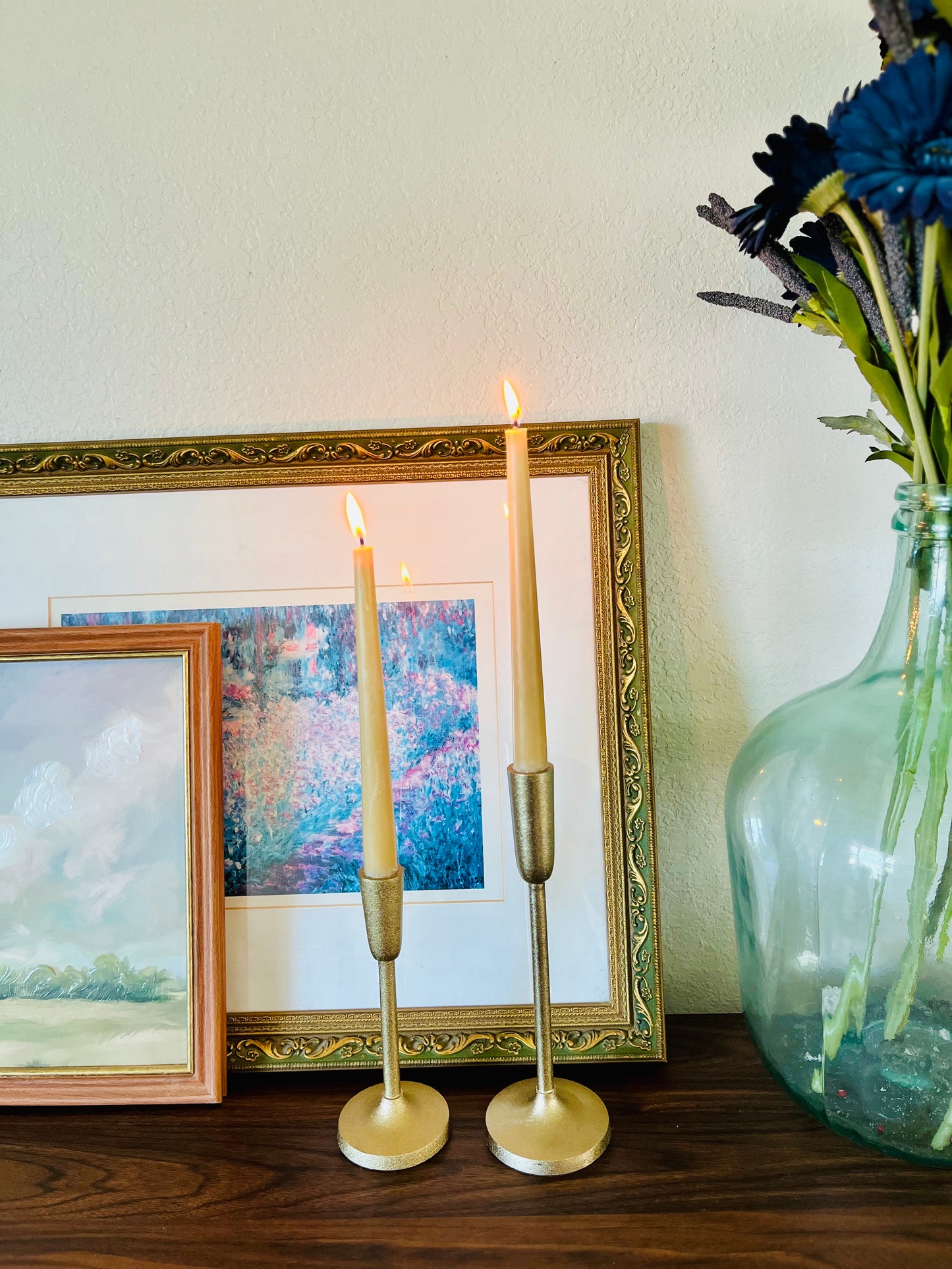 10’ Pure Beeswax Taper Candles – 2 pack